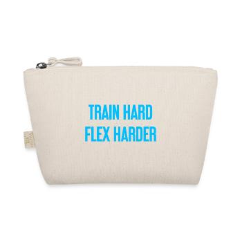 Train Hard Flex Harder - Organic Pouch - nature - Front