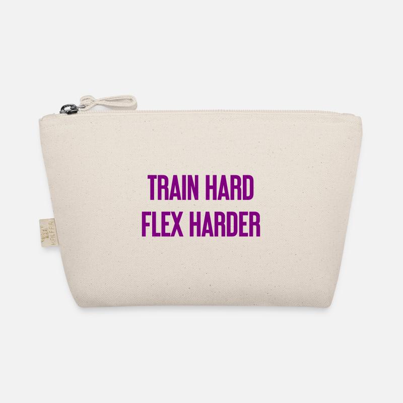 Train Hard Flex Harder Bio-Täschchen