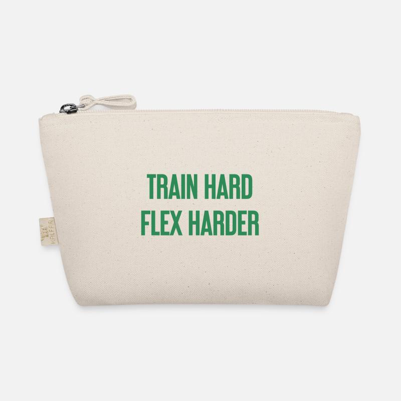Train Hard Flex Harder Bio-Täschchen