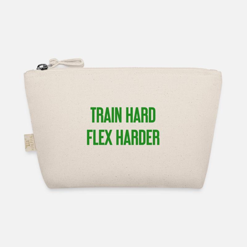 Train Hard Flex Harder Bio-Täschchen