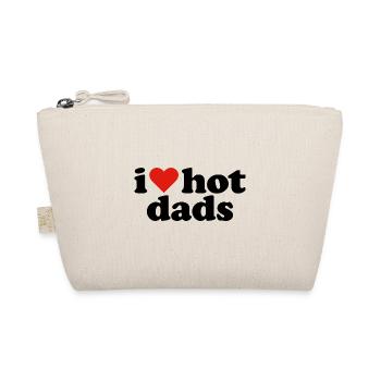 Ich liebe Hot Dads - Bio-Täschchen - Natur - Vorne
