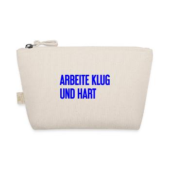 Work Smart And Hard – Success Motto For Doers - Organic Pouch - nature - Front