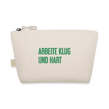 Work Smart And Hard – Success Motto For Doers - Organic Pouch - nature - Front