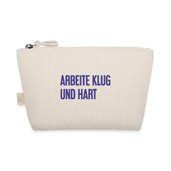 Work Smart And Hard – Success Motto For Doers - Organic Pouch - nature - Front