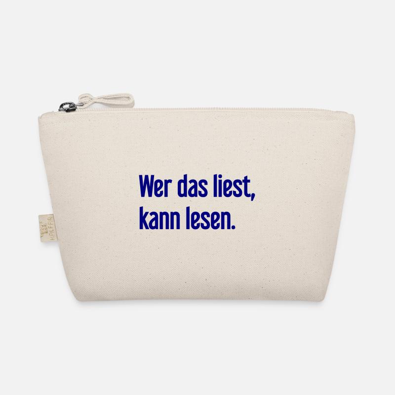 If you read this, you can read. Organic Pouch