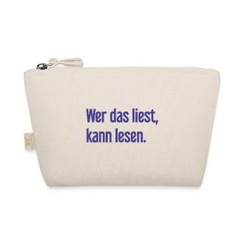 Si vous lisez ceci, vous pouvez lire. - Trousse biologique - nature - Devant