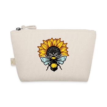 Sunflower and bee - Organic Pouch - nature - Front