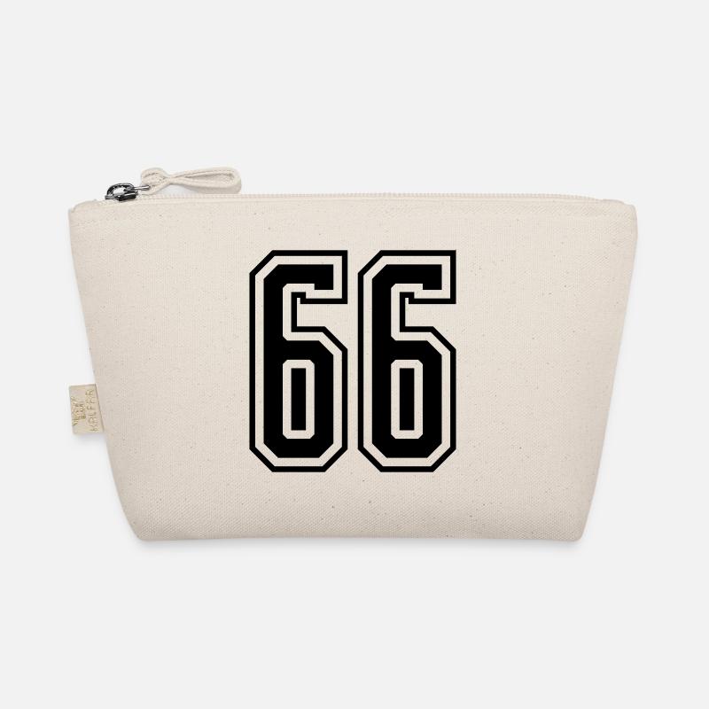 66 Zahl nummer Bio-Täschchen