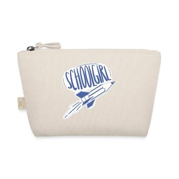 Schoolgirl / first day of school / school beginners - Organic Pouch - nature - Front