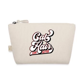Cat hair is my glitter | Colors can be changed - Organic Pouch - nature - Front