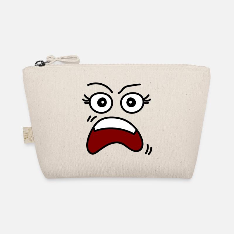 Surprised woman's face Organic Pouch
