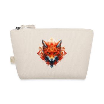 Geometrical Fox on Fire 2 - Organic Pouch - nature - Front
