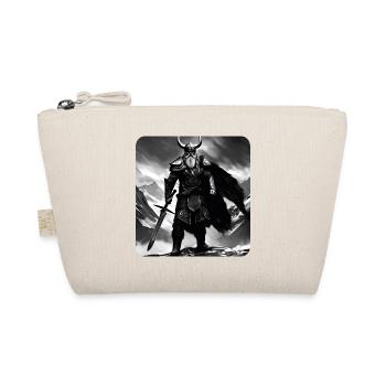 Stolzer Wikinger mit Hörner Helm Berserker Thor - Bio-Täschchen - Natur - Vorne