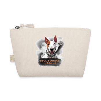 Bullterrier Team Nummer 1 Champion Sieger Anführer - Bio-Täschchen - Natur - Vorne