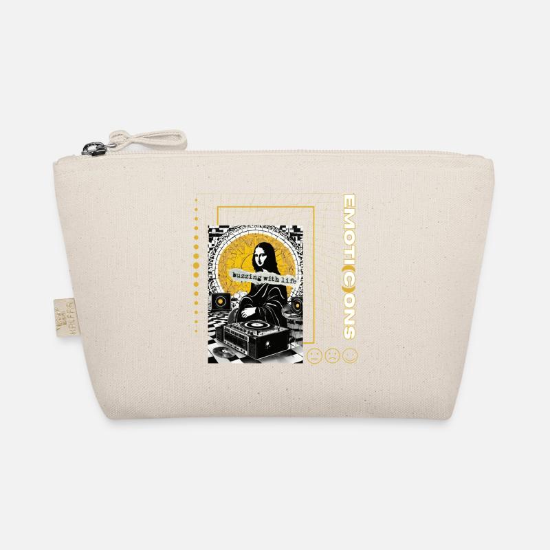 Expressive Elegance Explore the World of Emoticons Organic Pouch