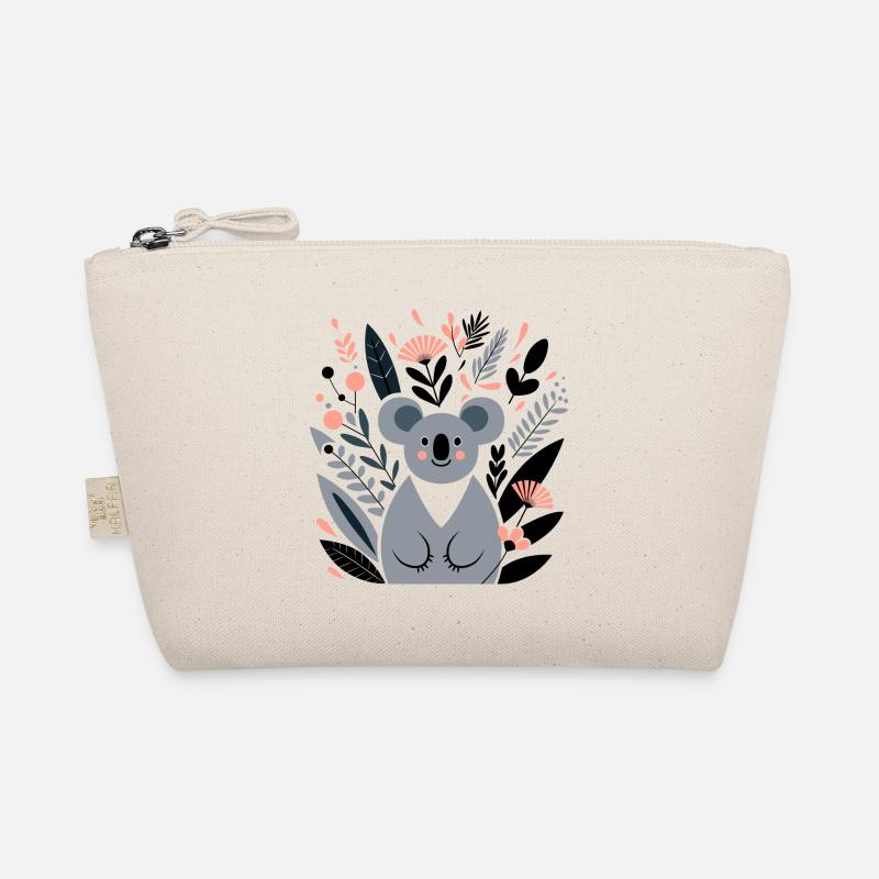 Koala mit Blumen Bio-Täschchen