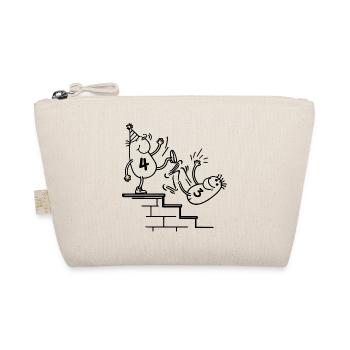 4th Birthday Party Funny For 4 Years Old - Organic Pouch - nature - Front