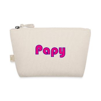 PAPY. FÊTE DES PÈRES. BONNE FÊTE PAPY. JE T'AIME. - Trousse biologique - nature - Devant