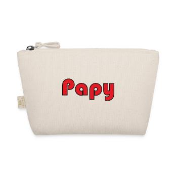 PAPY. FÊTE DES PÈRES. BONNE FÊTE PAPY. JE T'AIME. - Trousse biologique - nature - Devant