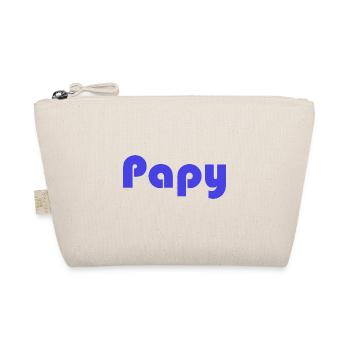 PAPY. FÊTE DES PÈRES. BONNE FÊTE PAPY. JE T'AIME. - Trousse biologique - nature - Devant