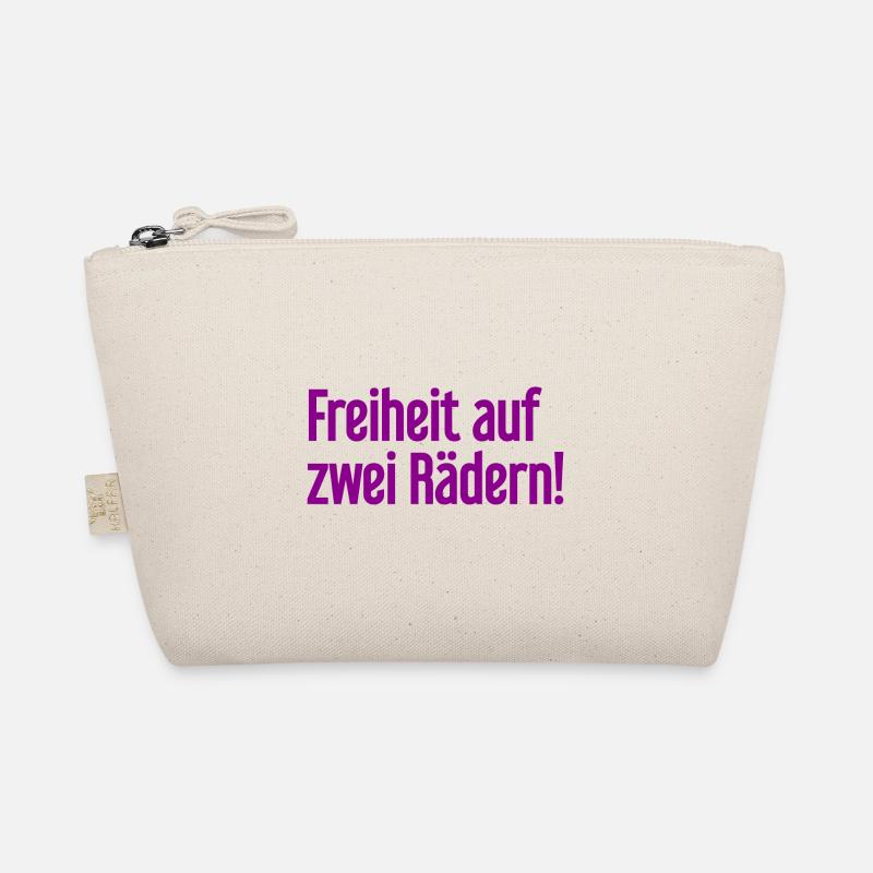 Freedom on Two Wheels - Cyclist Design Organic Pouch