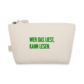 Si vous lisez ceci, vous pouvez lire. - Trousse biologique - nature - Devant