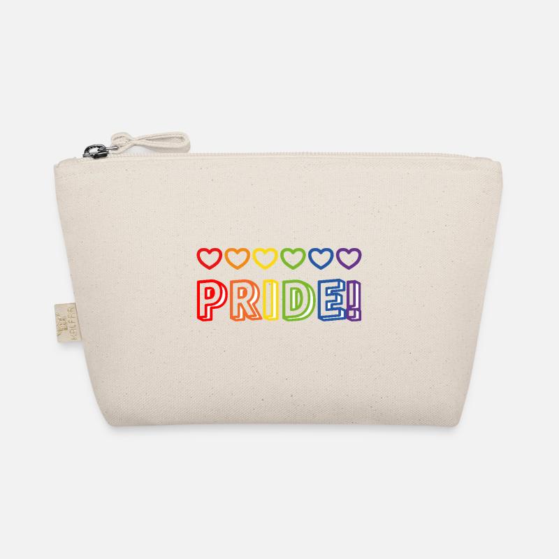 Fierté Rainbow Hearts Trousse biologique