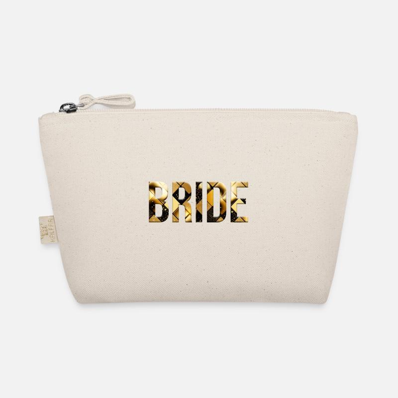 TEAM BRIDE! Black Gold Cool customizable Organic Pouch