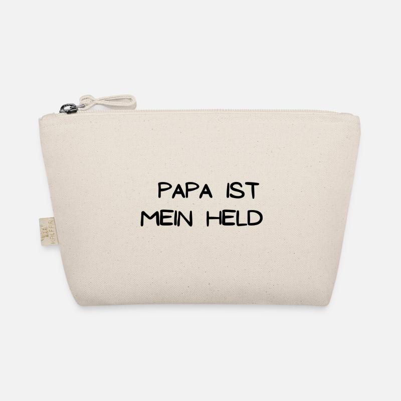 Papa ist mein Held - Bio-Täschchen - Natur