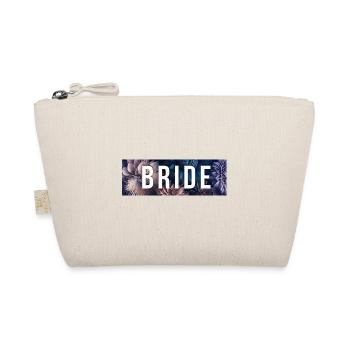 TEAM BRIDE! Boho Floral customizable - Organic Pouch - nature - Front