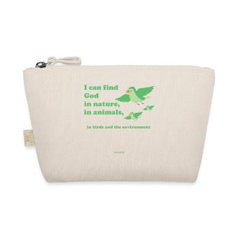 Vogel Tier Natur fliegen Piep Luft Nest Geschenk - Bio-Täschchen - Natur - Vorne