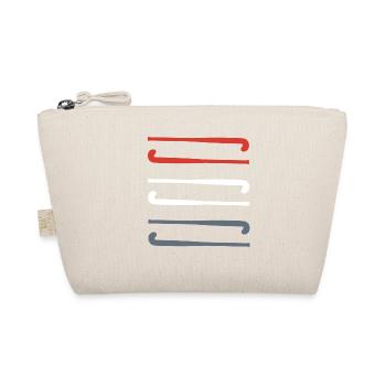 field hockey player hockey sticks - Organic Pouch - nature - Front