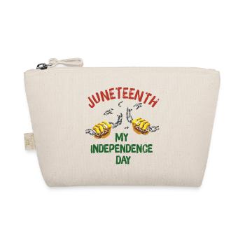 Juneteenth Black History Day Pride Gift - Organic Pouch - nature - Front