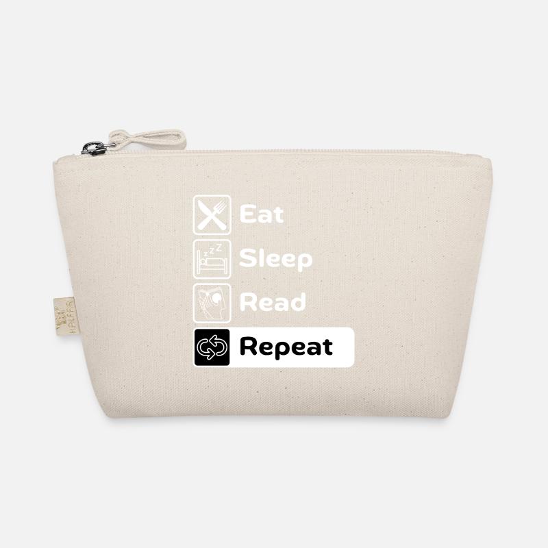 Eat Sleep Read Repeat Organic Pouch
