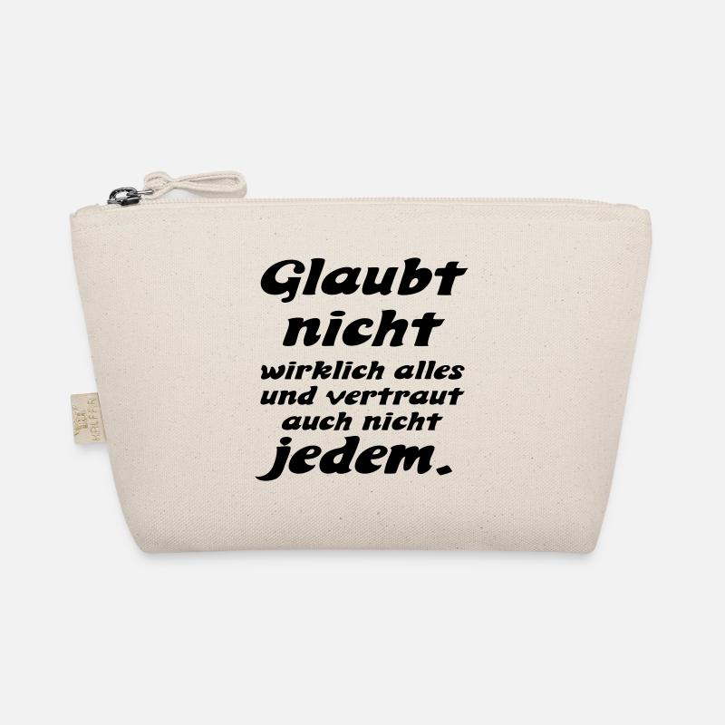 glaubt nicht alles - Bio-Täschchen - Natur