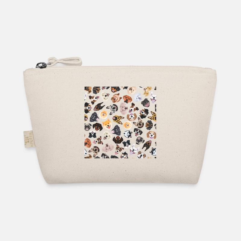 Fröhliche Illustration mit Hunden - Bio-Täschchen - Natur