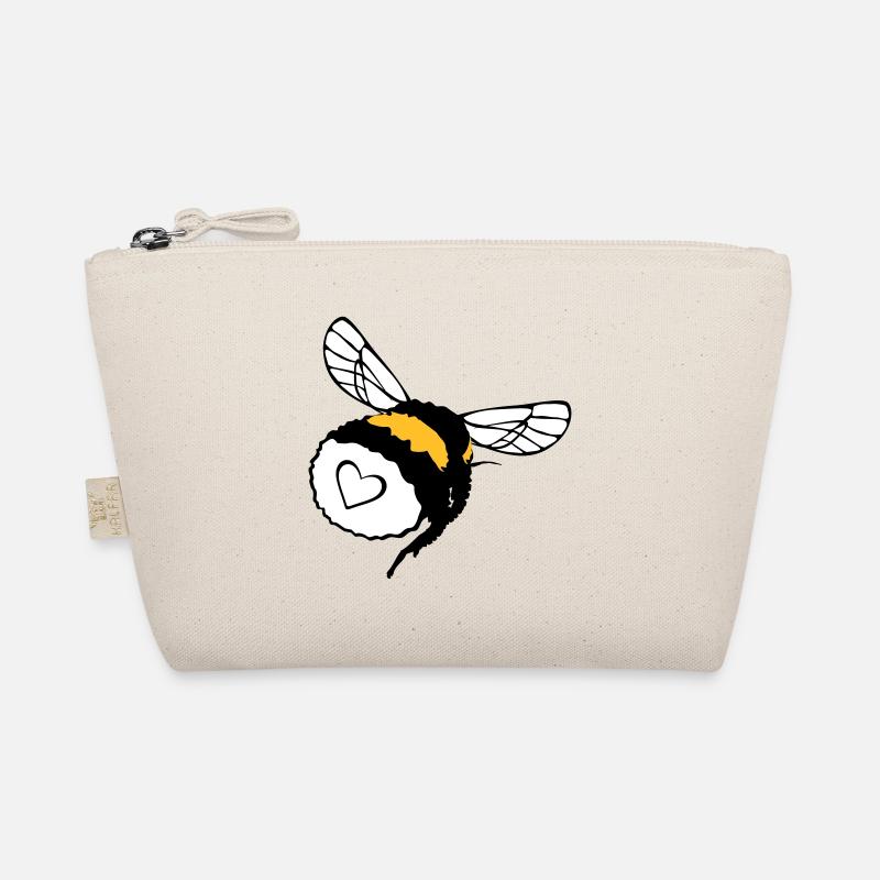 Hummel mit Herz, Pelz und Gebrumm Bio-Täschchen