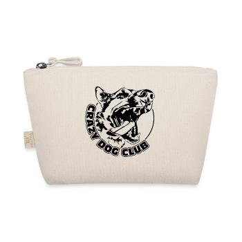 CRAZY DOG CLUB lustiges Hundemotiv Hundesport - Bio-Täschchen - Natur - Vorne