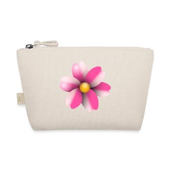 pink flower - Organic Pouch - nature - Front