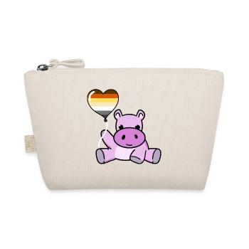 Hippo Ballon Gay Bear Pride - Bio-Täschchen - Natur - Vorne