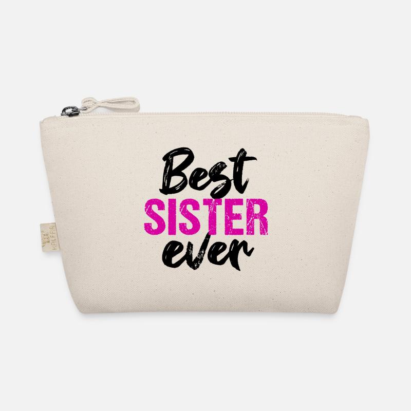Best Sister Ever Geschwister Beste Schwester - Bio-Täschchen - Natur