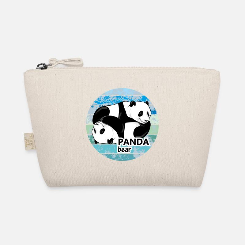 Cute panda bears Organic Pouch