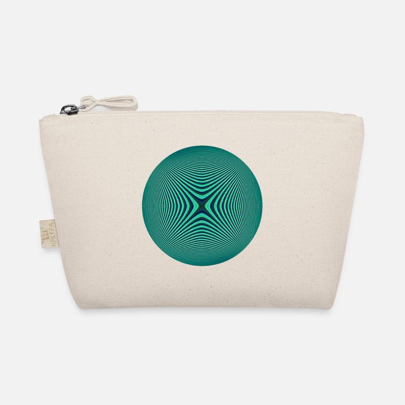 Circle with optical illusion Organic Pouch