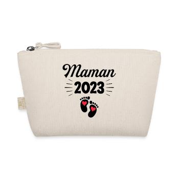 Grossesse Femme Enceinte - Future Maman 2023 - Trousse biologique - nature - Devant