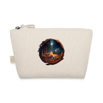 Camping Outdoor Nature Lovers Campfire - Organic Pouch - nature - Front