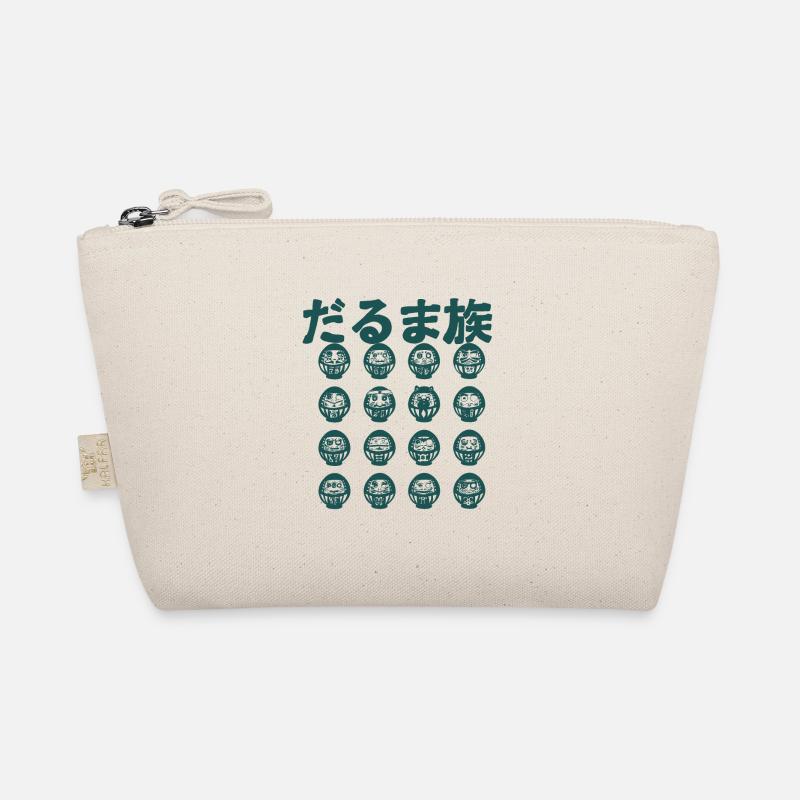 The Darumas Tribe (monochrome version) - Organic Pouch - nature