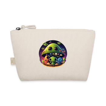 Children UFO Alien Around Aliens - Organic Pouch - nature - Front