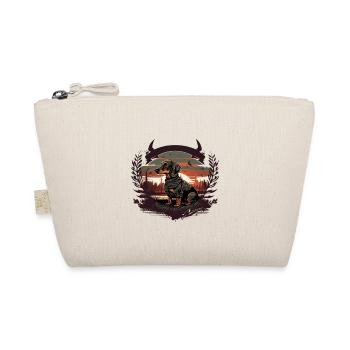 Dachshund hunting dog with sun - Organic Pouch - nature - Front