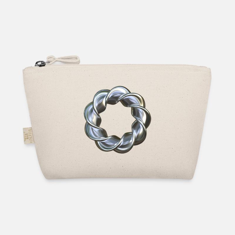 Gedrehter 3D Ring Silber Bio-Täschchen