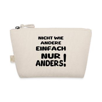 nicht wie andere II - Bio-Täschchen - Natur - Vorne